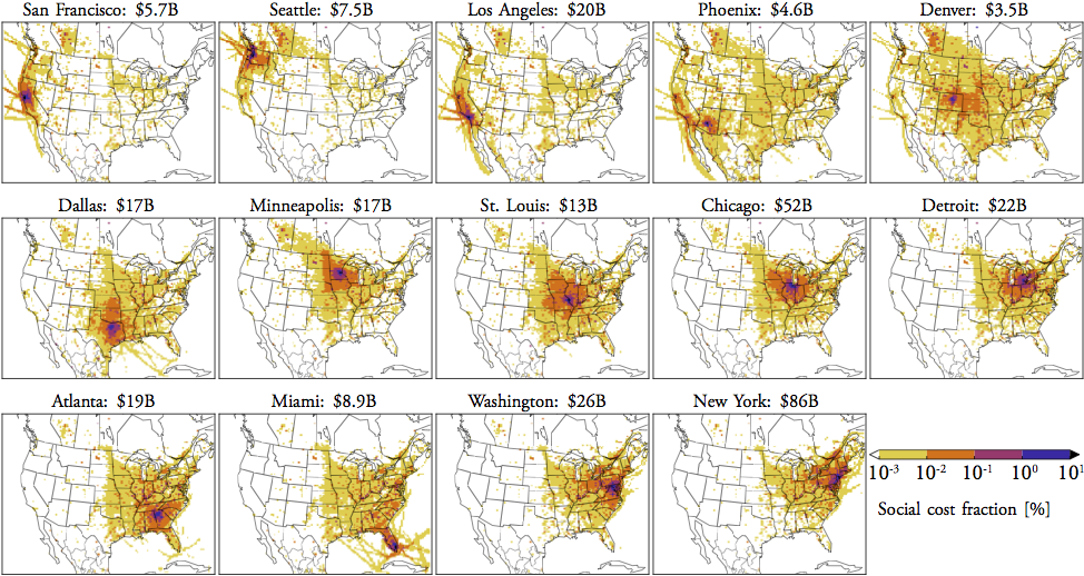 APSCA's estimation of source
    contribution at 14 metropolitan areas